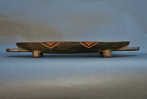 African Zulu Meat Platter Wood Carved 5 - South Africa