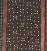 Kuba Cloth W/Cowrie Shells Museum Quality Vintage Charcoal & Wine-Congo DRC - Cultures International From Africa To Your Home