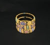 African Zulu Beaded Yellow Cuff Bracelet - Cultures International From Africa To Your Home