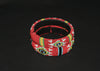 African Zulu Beaded Red Cuff Bracelet - Cultures International From Africa To Your Home