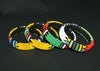African Zulu Beaded MulticolorTribal Design Cuff Bracelet - Cultures International From Africa To Your Home
