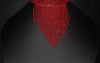 African Beaded Choker Necklace Red Handcrafted Swaziland - Cultures International From Africa To Your Home