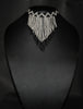African Beaded Choker Necklace Cascade Black White Handcrafted Swaziland - Cultures International From Africa To Your Home