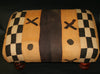 African Kuba Bench/Coffee Table/Ottoman With Vintage Kuba Cloth 2 - Cultures International From Africa To Your Home