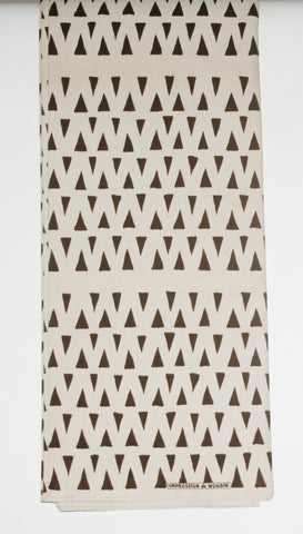African Fabric 6 Yards Vlisco Impression de Woodin Bamboo Design Ivory Coast