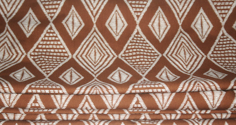 African Fabric Vlisco Classic Impression de Woodin Geometric 20.88 Yards Yard