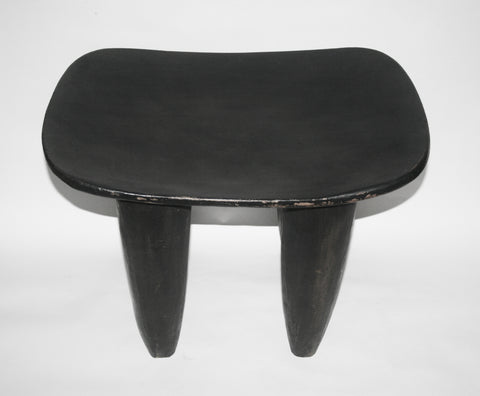 African Senufo Stool Wood Carved in Ivory Coast 20th Century 24"L X 19"H X 18"W