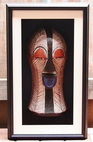 African Mask Songye Kifwebe Luba Tribal Congo Female