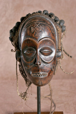 African Chokwe Pwo Female Mask With Coiffure