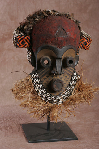 African Sukus Helmet Mask Congo DRC