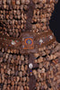 Venda Tribal Bead Basket Vintage 50"H X 15" W - Cultures International From Africa To Your Home