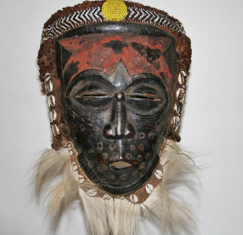 Kuba Lele Helmet Mask Rare Antique Congo DRC