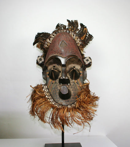 Helmet Mask Rare Antique Congo DRC