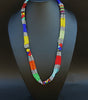 African Necklace Tribal Design Multi-strand Vivid Multi-colors - Cultures International From Africa To Your Home