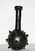 African Clay Vase Black Spiked Handcrafted in Ghana  17"H X 9"W X 31"C - Cultures International From Africa To Your Home
