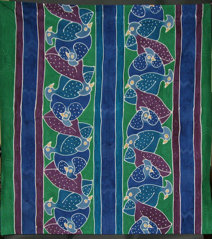 Guinea Fowl Tablecloth Wall Hanging 57"X 62" Hand Painted - South Africa - Cultures International From Africa To Your Home Guinea Fowl Tablecloth Wall Hanging 57"X 62" Hand Painted - South Africa