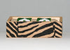African Beaded Napkin Rings Green White Zulu Tribal Designs Handcrafted Set of 2 South Africa 1" X 2" Handmade Wood Gift Box - Cultures International From Africa To Your Home