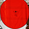 African Tapestry Orange With Black Circular Shaped Wall Hanging South Africa  70" X 73"  Circular - Cultures International From Africa To Your Home
