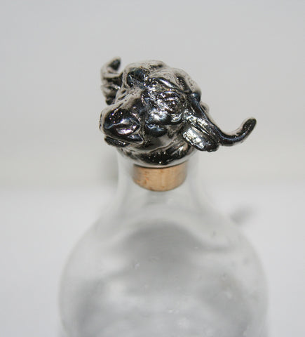 African Water Buffalo Big 5 Cork Stopper/Bottle Stopper Hallmarked Sterling Handcrafted in South Africa