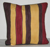 African Tribal Ndebele Couple Pillow Cover Hand Painted African Brown, Gold, Wine, Yellow Cushion Cover - Cultures International From Africa To Your Home