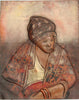 African Copper Relief Art Serene Lady  7.5"H X 6"W Vintage Handcrafted in the Congo - Cultures International From Africa To Your Home