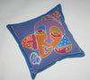 African Batik Pillow Abstract Mask 18" X 18" - Cultures International From Africa To Your Home