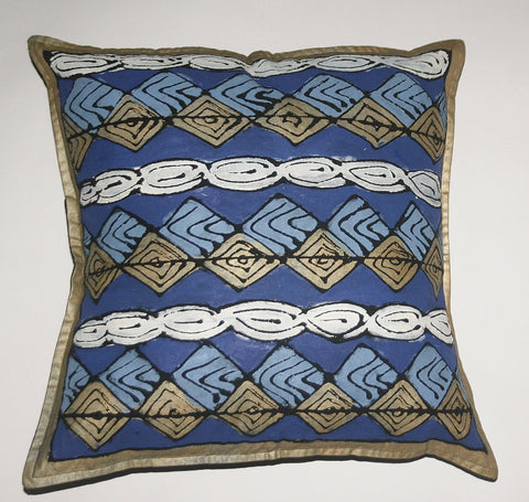 African Pillow Geometric Diamond Pattern 19" X 19" - Cultures International From Africa To Your Home African Pillow Geometric Diamond Pattern 19" X 19"