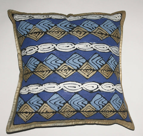 African Pillow Geometric Diamond Pattern 19" X 19" - Cultures International From Africa To Your Home