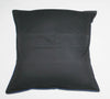 African Pillow Periwinkle Silver Feathers on Blue 19" X 19" - Cultures International From Africa To Your Home