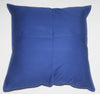 African Pillow Hand Painted Fish Blue 19" X 19" - Cultures International From Africa To Your Home