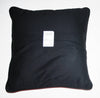 African Silk Pillow Red Black Abstract Bushman Design in Raw Silk - Cultures International From Africa To Your Home