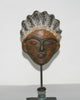 African Mask Clay Double Face Sculpture Handcrafted West Africa - Cultures International From Africa To Your Home