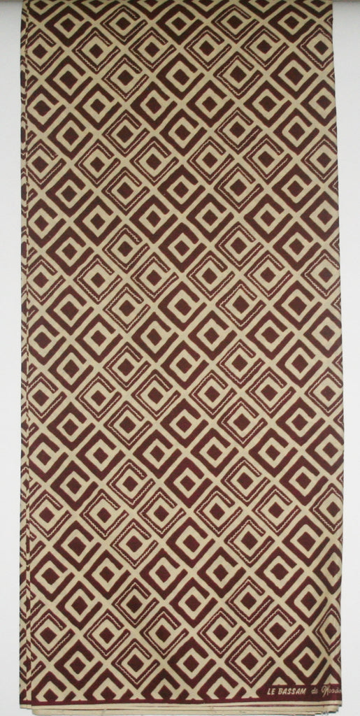 African Fabric 6 Yards Le Bassam de Woodin Vlisco Geometric Diamonds - Cultures International From Africa To Your Home
