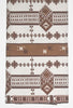 African Fabric 6 Yards Vlisco Tisse de Woodin Classic White, Brown - Cultures International From Africa To Your Home
