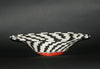 African Telephone Wire Bowl Zulu Basket Black White Orange- 14"D X 4"H - Cultures International From Africa To Your Home