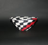 African Telephone Wire Bowl Zulu Basket White Black Red Swirl - 7.5" D X 3.5" H - Cultures International From Africa To Your Home