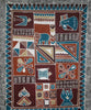 African Sadza Batik Tapestry Geometric Abstract Elephant - Cultures International From Africa To Your Home