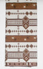 African Fabric 6 Yards Vlisco Tisse de Woodin Classic White, Brown - Cultures International From Africa To Your Home