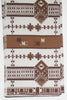 African Fabric 6 Yards Vlisco Tisse de Woodin Classic White, Brown - Cultures International From Africa To Your Home
