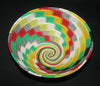 African Telephone Wire Bowl Zulu Basket Rainbow Colors- 9"D X 4"H - Cultures International From Africa To Your Home