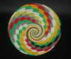 African Telephone Wire Bowl Zulu Basket Rainbow Colors- 9"D X 4"H - Cultures International From Africa To Your Home