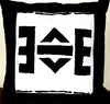 Designer Abstract African Tribal Cushion Cover Handmade -  Black & White - Cultures International From Africa To Your Home