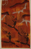 African Cave Art Fabric Painting 9.5" W X 29" L - Cultures International From Africa To Your Home