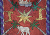 African Handpainted Tablecloth 56"X59" Elephant, Leopard, African Sun - Cultures International From Africa To Your Home