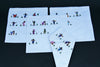 Table Napkins White Petite Embroidery African People Set of 4 - Madagascar - Cultures International From Africa To Your Home