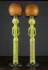 Ecco Ivory African Tribal Candleholder Set Pewter Base and Top - Cultures International From Africa To Your Home