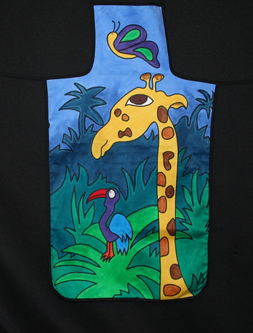 Apron Giraffe Hand Painted South Africa - Cultures International From Africa To Your Home