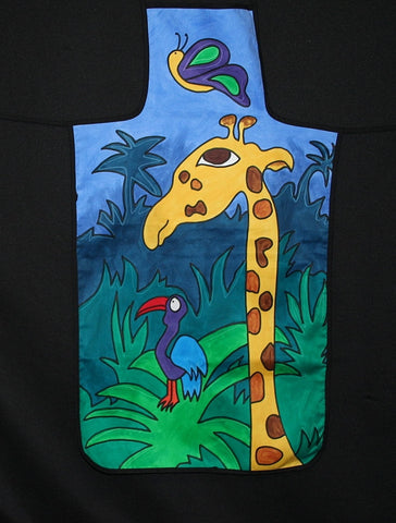 Apron Giraffe Hand Painted South Africa - Cultures International From Africa To Your Home Apron Giraffe Hand Painted South Africa