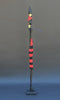Vintage Beaded African Tribal Stick Doll Female Red/Black Beads Carved Ebony Wood and Bronze  22" H - Cultures International From Africa To Your Home
