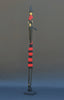Vintage Beaded African Tribal Stick Doll Female Red/Black Beads Carved Ebony Wood and Bronze  22" H - Cultures International From Africa To Your Home